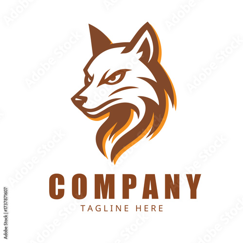 Fox logo template design