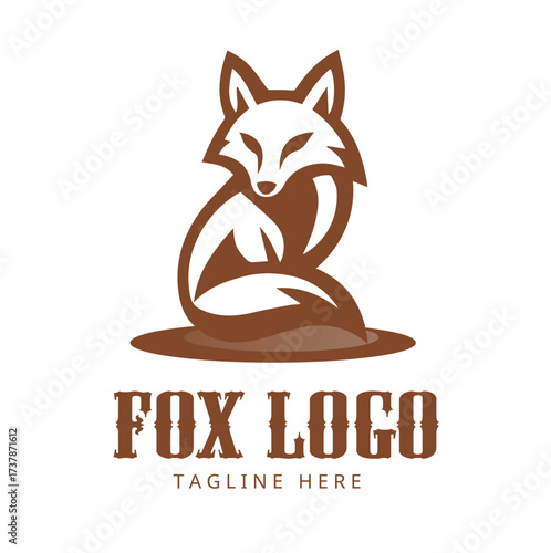 Fox logo template design