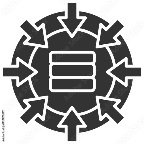 Data Collection Glyph Icon