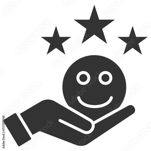 Satisfaction Glyph Icon