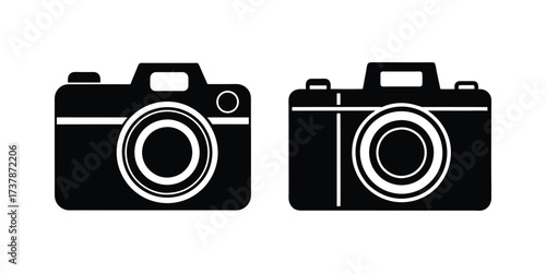 camera silhouette icon vector illustration