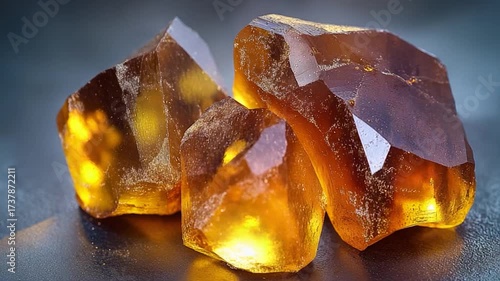 A detailed view of bright yellow crystals