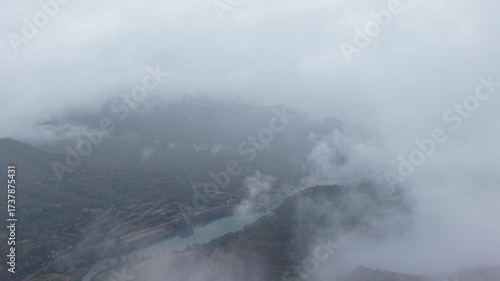 fog in the mountains