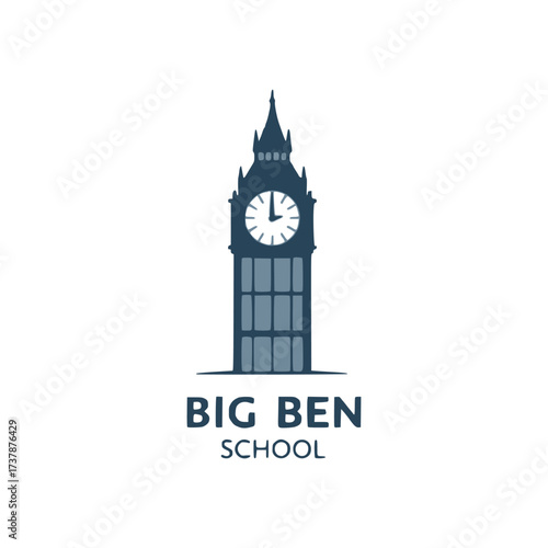Big ben tower vector illustration