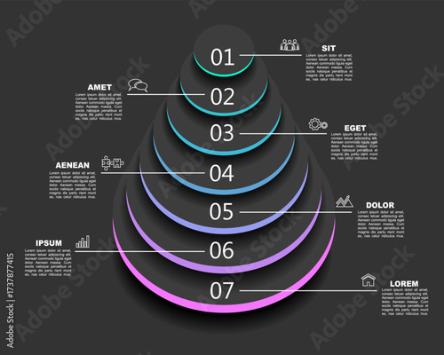 Infographic design template with place for your data. Vector illustration.