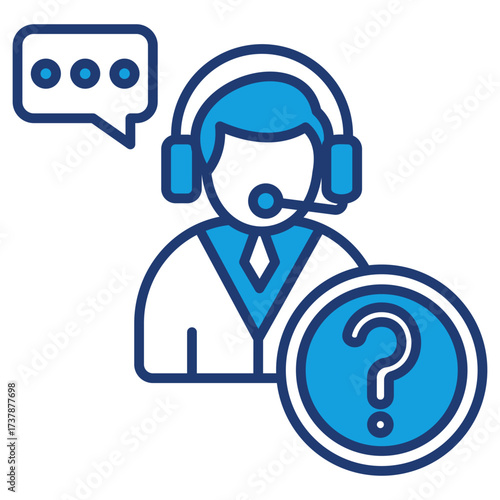 Service Blue Icon