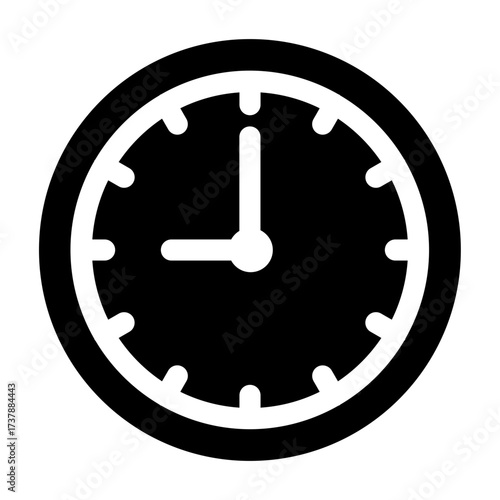 Clock icon, representing timing, countdown, and speed measurement in horse racing.
