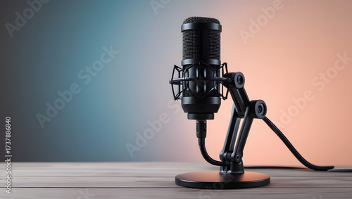 Premium Black Microphone - Perfect for Content Creators and Musicians
