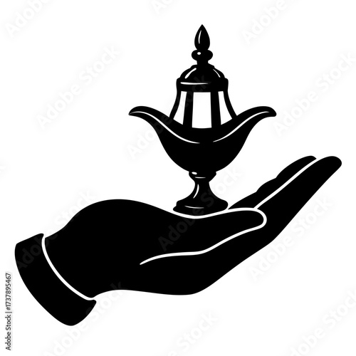 vector illustration of a lamp