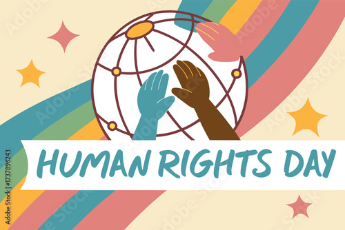 International Human Rights Day background celebrated