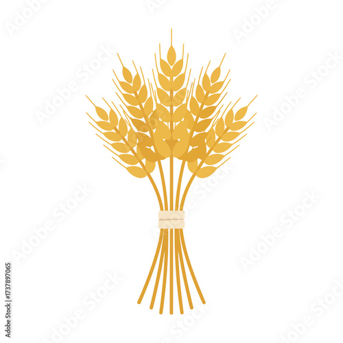 Golden Wheat Bundle A Symbol of Harvest, Nourishment, and Abundance, Perfect for Visuals