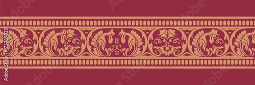 Elegant Metallic Border Pattern A Classic Decorative Design