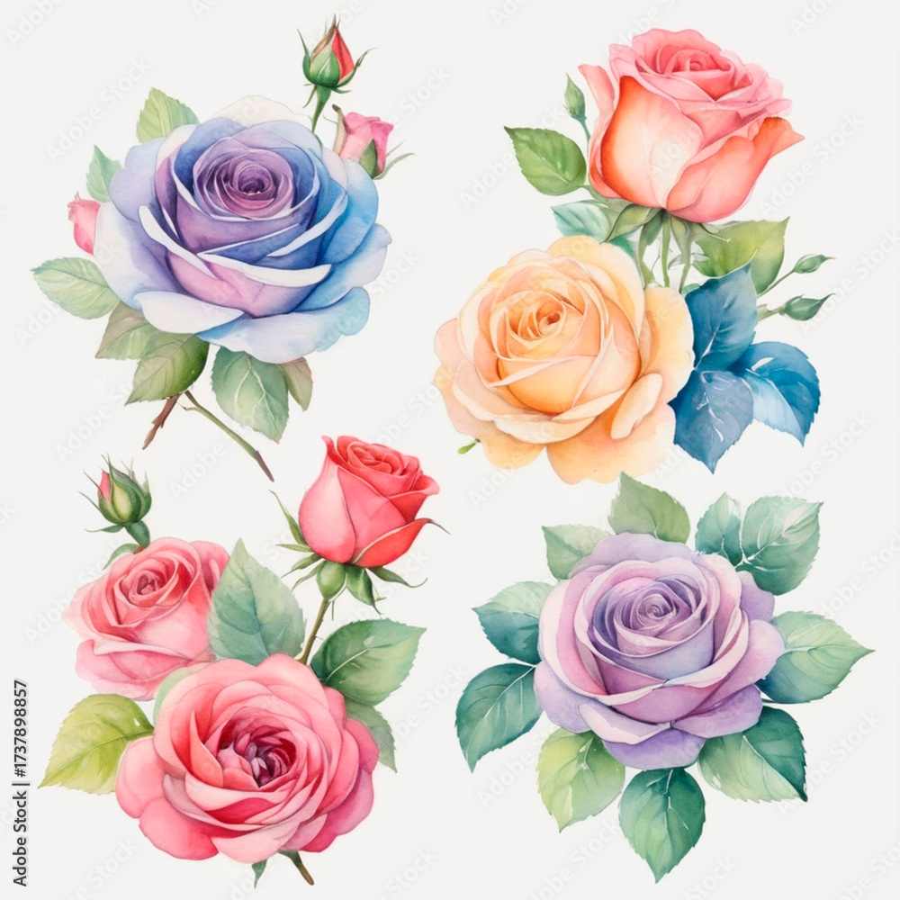 Fototapeta premium pattern with roses