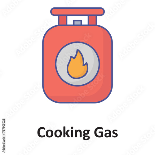 Cooking gas Vector icon which can easily modify or edit