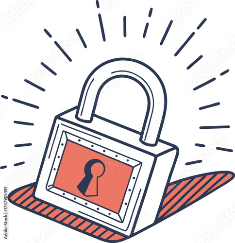 Secure Data Protection Concept Illustration