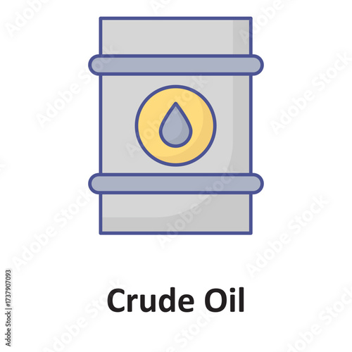 Crude oil Vector icon which can easily modify or edit