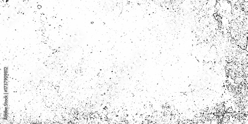 White, black dust overlay distress grungy grain, noise effect paint wall. small particles of debris and dust. crack and scratch dust paint concrete wall. subtle halftone grunge urban texture vector.