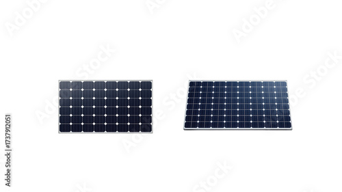 Solar panels on transparent background png