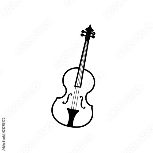 Vector cello icon