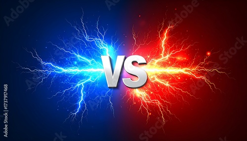 Electric clash, opposing forces