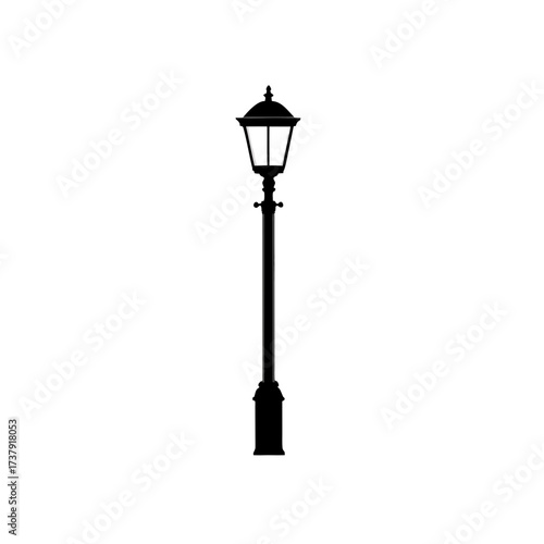 Vector street lamp icon