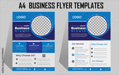 A set 2 premium A4  flyer templates with minimalist, modern aesthetics—perfect for agencies, consultants, and business promotions.