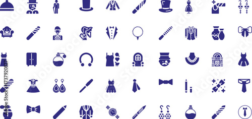A Collection of Fashion and Accessory Icons