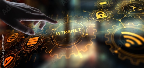 Intranet Concept: Enhancing Internal Communication and Collaboration in Organizations.