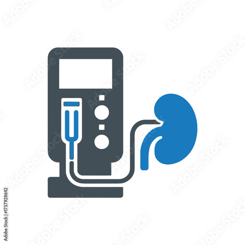 Dialysis machine is a medical device used to filter waste and excess fluid from the blood