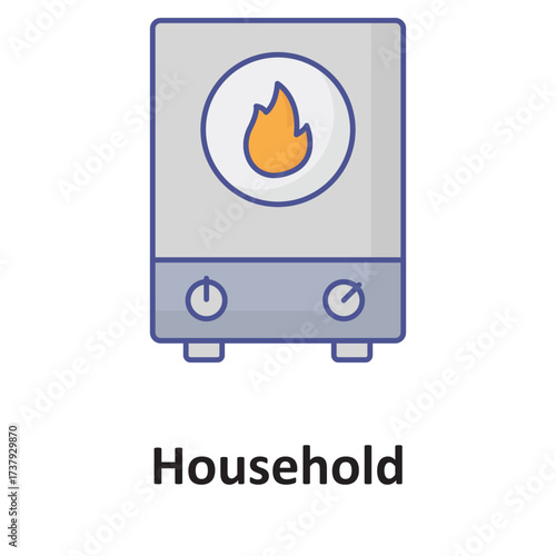 Household appliance Vector icon which can easily modify or edit
