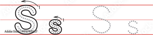 Worksheets for tracing the alphabet S