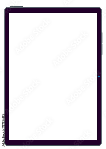 シンプルなタブレット端末のイラスト