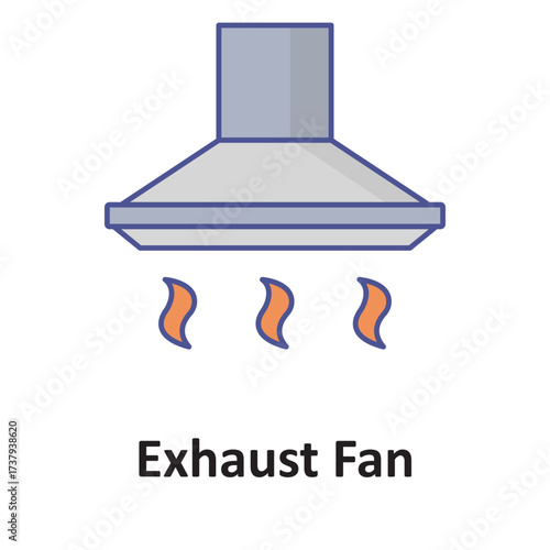 Gas exhauster Vector icon which can easily modify or edit