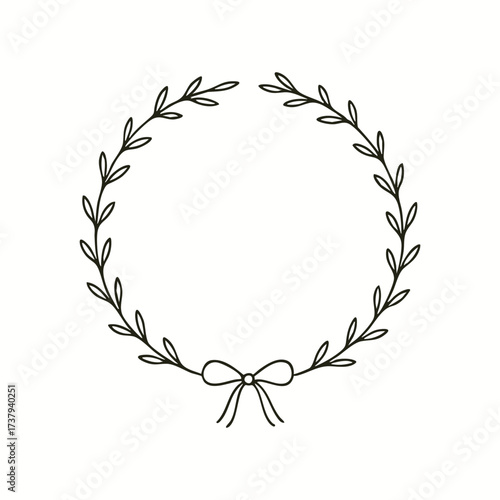 Wreath Circle Vector Illustration