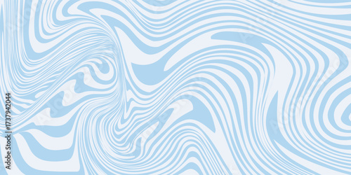 Abstract background seamless pattern with colorful waves. Trendy vector illustration in retro psychedelic style