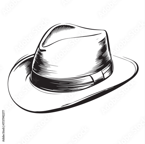 cowboy hat isolated on white