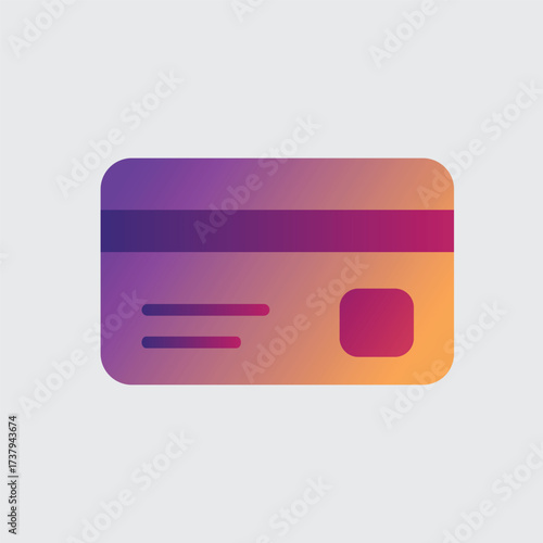 Colorful Credit Card Vector Icon