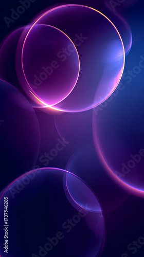 Modern gradient abstract background with colored circles and soft blurring.