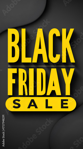 A banner for sales at the Black Friday sale.