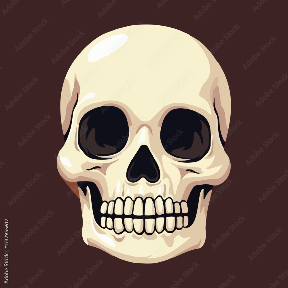 Obraz premium Halloween horror Skull element illustration