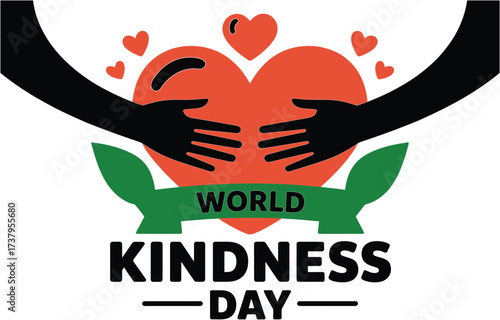 Hands embrace a heart symbolizing kindness and compassion for World Kindness Day.
