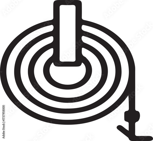 Target with arrow hitting center symbolizing success and accuracy in business and competition