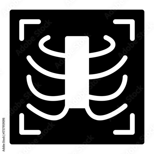 x-ray analysis icon
