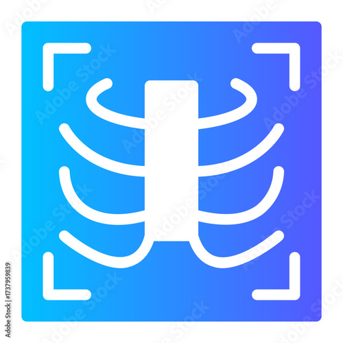 x-ray analysis icon
