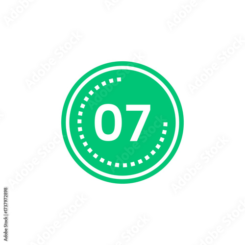 Number icon vector illustration. Infographic number icon vector. number icon vector