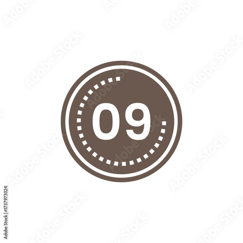 Number icon vector illustration. Infographic number icon vector. number icon vector