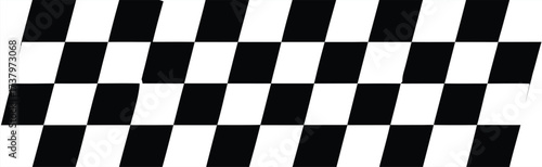Black and white checkerboard frame isolated. Racing stripe heckered pattern. Race car banner seamless chessboard, racing stripe speed. Square checker texture, automotive start finish line
