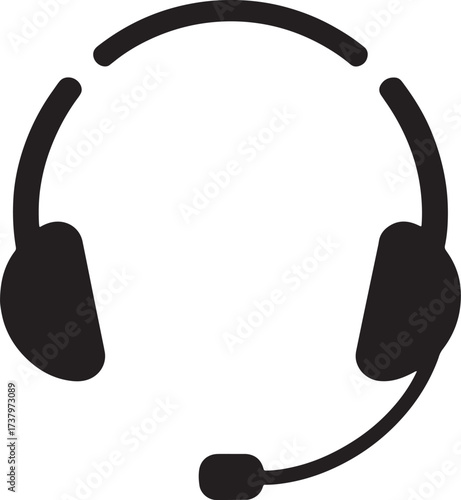 Headphones Microphone Customer Service Support Agent Communication Device Tech Call