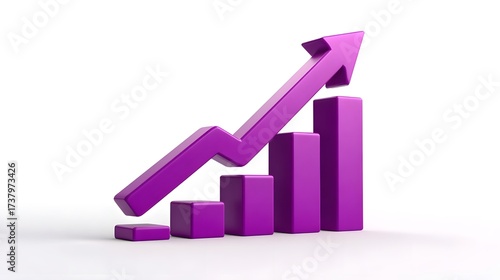 Colorful, three-dimensional graph with an upward trending arrow, representing business growth, financial success, and positive market performance Free Download Colorful, three-dimensional graph with an upward trending arrow, representing business growth, financial success, and positive market performance - GFXLoad