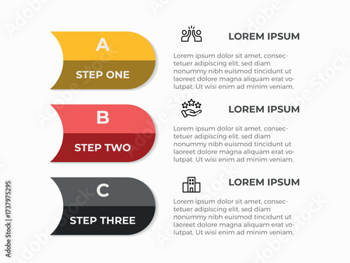 Vector infographic label template with icons. 4 options or steps. Infographics for business concept. Can be used for info graphics, flow charts, presentations, web sites, banners, printed materials.